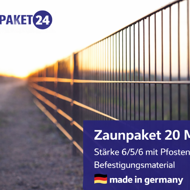 20-meter double wire fence panels 6/5/6 with posts, showcasing durable construction and premium quality design.