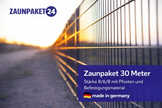 30 meter double wire fence panels 8/6/8 with posts, premium quality, made in Germany, by Zaunpaket24.