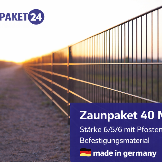 40-meter double wire fence panels 6/5/6 with posts, showcasing premium quality construction and design features.