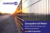 40-meter double wire fence panels 8/6/8 with posts, showcasing premium German quality and sturdy design.