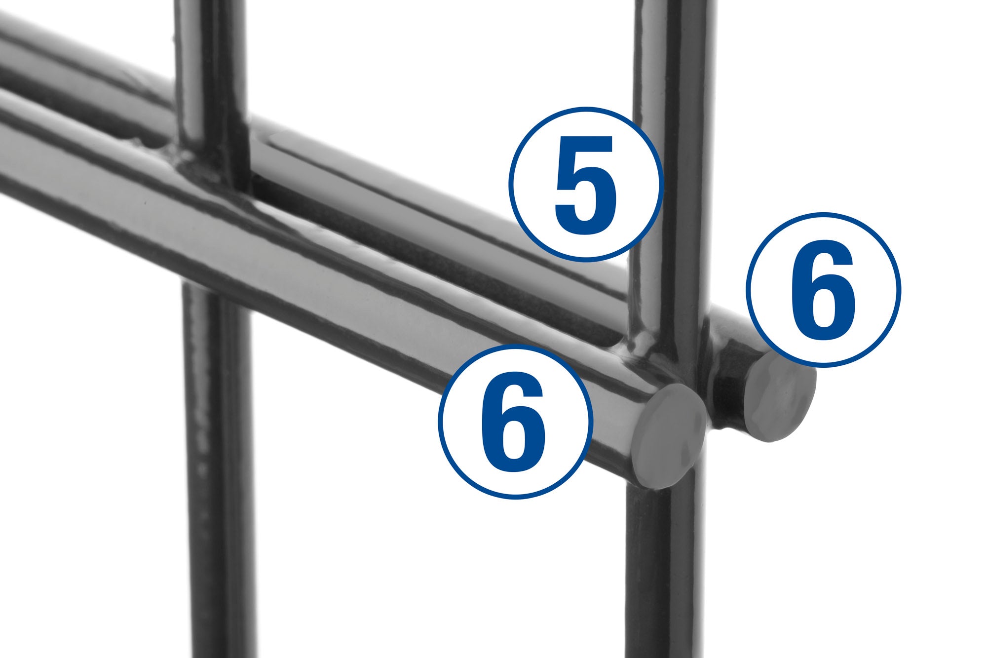Doppelstabmatten-Zaunpaket 10 Meter mit Pfosten, Premiumqualität, in Deutschland hergestellt, grau, stabile Zaunelemente, Zaunpaket24
