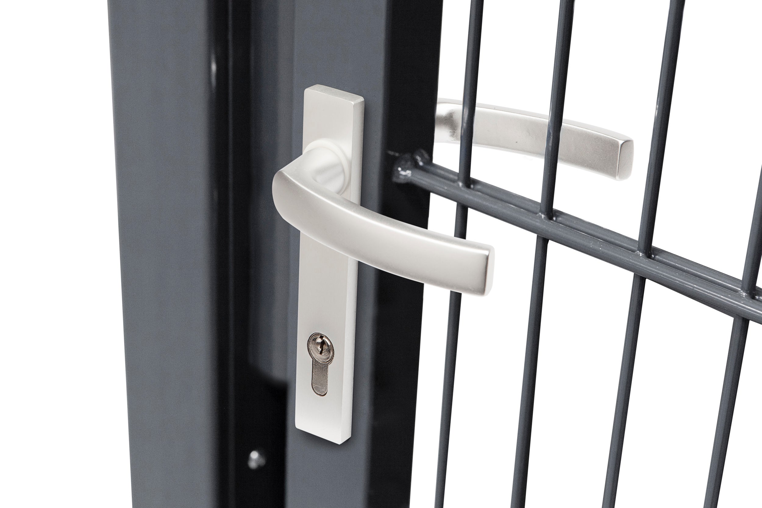 Flügeltor VarioGate Duo - two-winged gate in a detailed view, showcasing design and materials by Zaunpaket24.